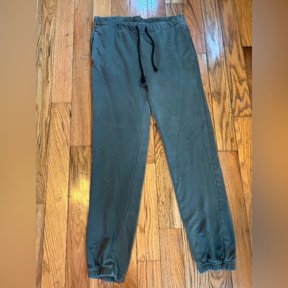 No Boundaries Olive Green Drawstring Joggers